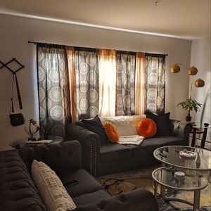 Kelly Clarkson Home Couch Set in Dark Grey